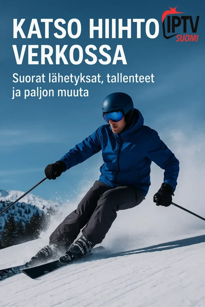 iptv finland 6 Skier on snowy mountain slope.