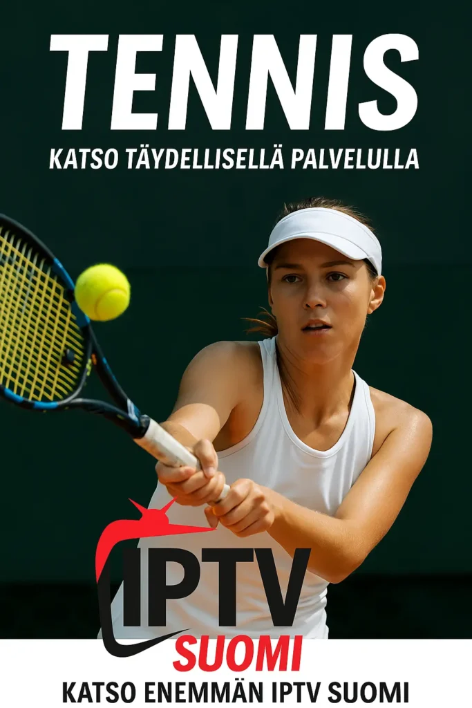 iptv finland 9 Tennis player preparing to serve.